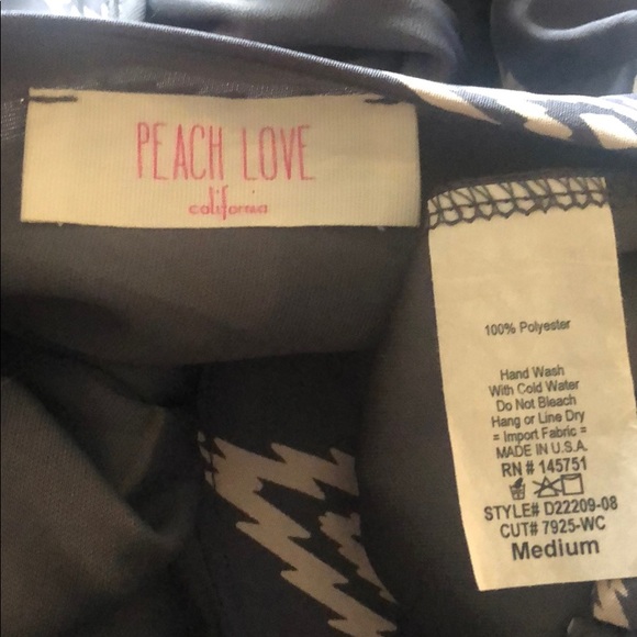 Flowy Gray/Tan Ikat print Tunic/Dress - Med - Picture 4 of 5